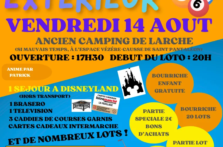 Affiche de Loto en plein air